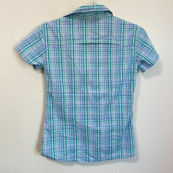 The North Face Taggart Shirt Women’s XS Plaid Short Sleeve Hiking - Picture 7 of 8